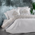 Постельное белье Karven ZEBRA casa сатин с кружевом евро N169 OREON gri