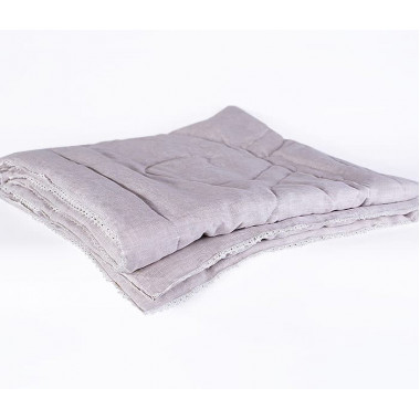 Одеяло легкое 200х220 Nature's Дивный лен с хлопковым волокном и чехлом из натурального льна