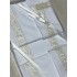 Постельное белье Семейное Emozioni Italiane Twins WА Bianco белый со сливочным кружевом