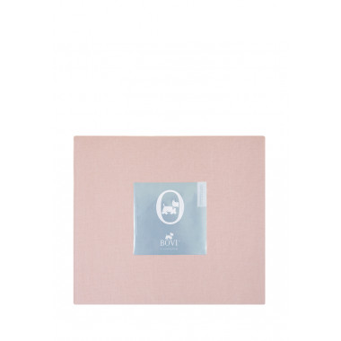 Простыня на резинке BOVI Linen (LB) 160x200x30см розовый