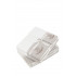 Комплект из 3 полотенец Luxberry Lovely New махра белый/натуральный