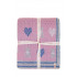 Плед Luxberry детский Lux Bear 100х150см розовый/голубой/серый