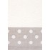 Полотенце Luxberry Pretty dots махра 70x140см белый/натуральный