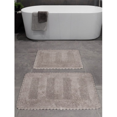 Набор ковриков для ванной KARNA LENA 2шт 50x70+60x100см Кофейный