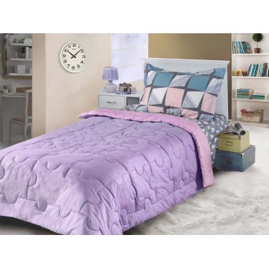 Одеяло-Покрывало Primavelle Ummi 140х200 пазл розовый/лиловый