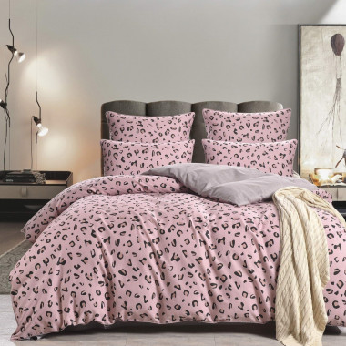 Постельное бельё 2-спальное сатин Sofi de Marko Табио (розовый)