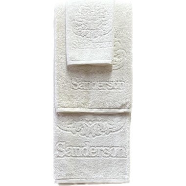 Комплект полотенец Sanderson LOGO 3шт. White белый